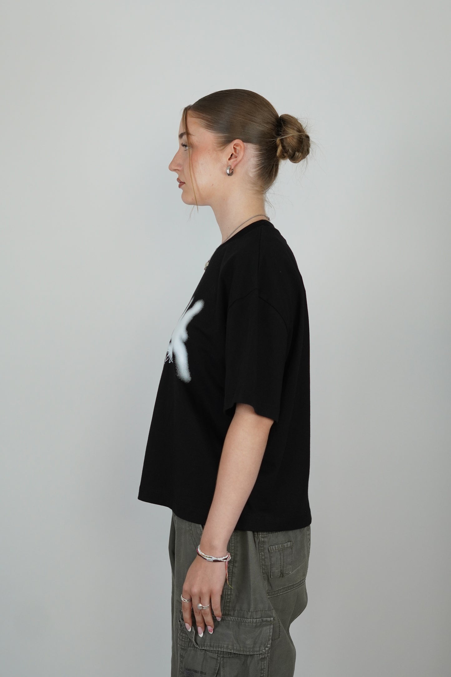 Cropped T-Shirt Black