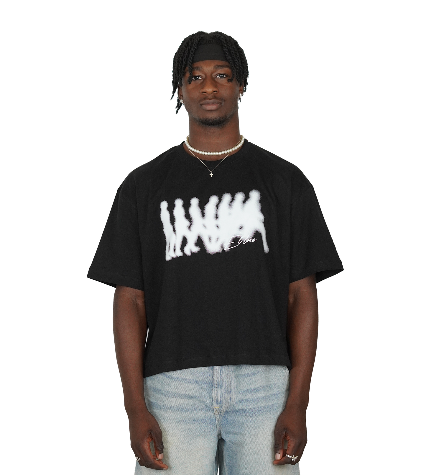 Cropped T-Shirt Black