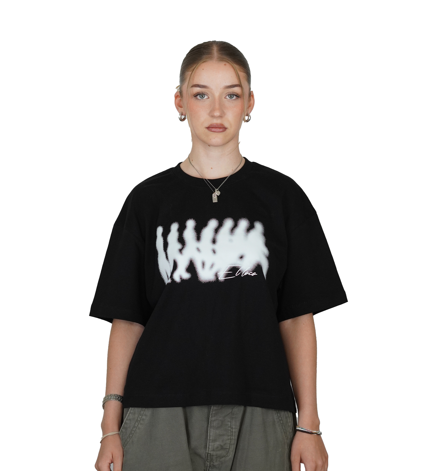 Cropped T-Shirt Black